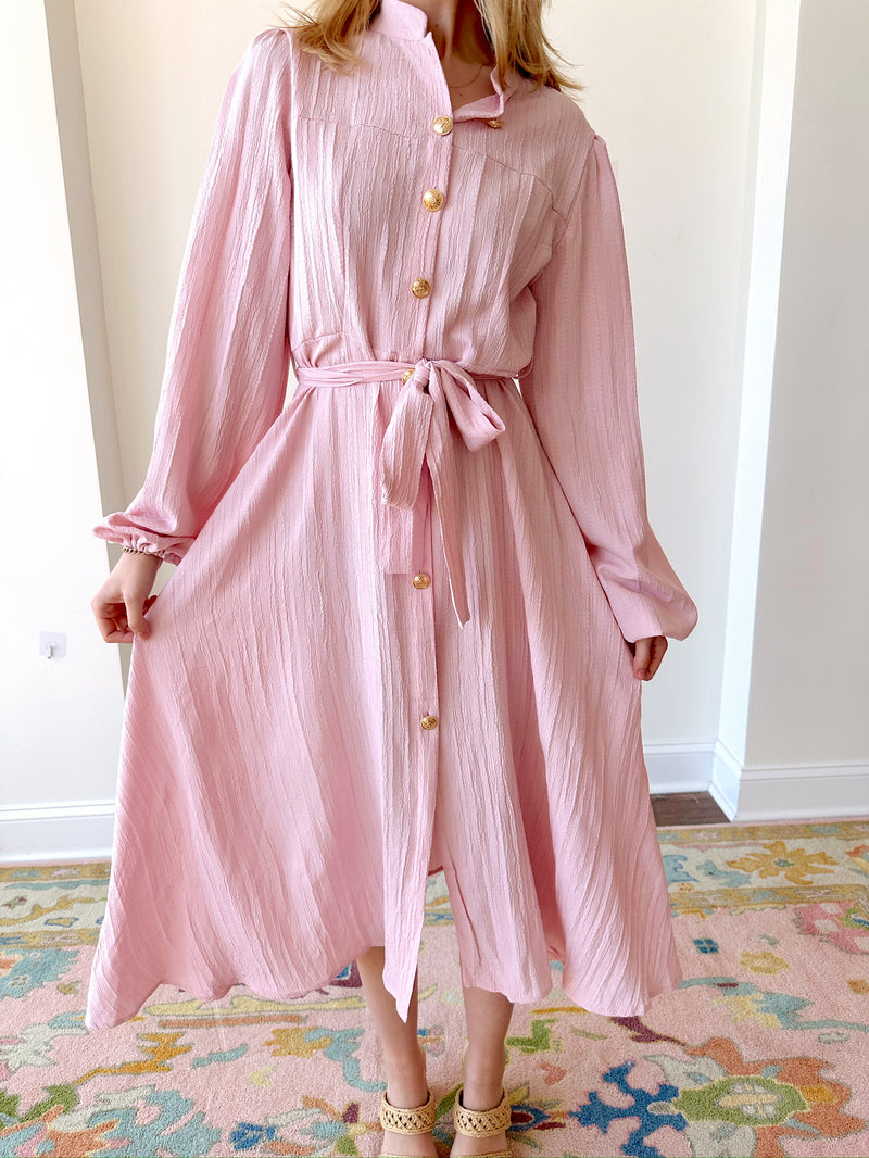 Berkeley Midi Dress-Pink