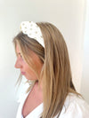 Amanda Studded Headband- Ivory