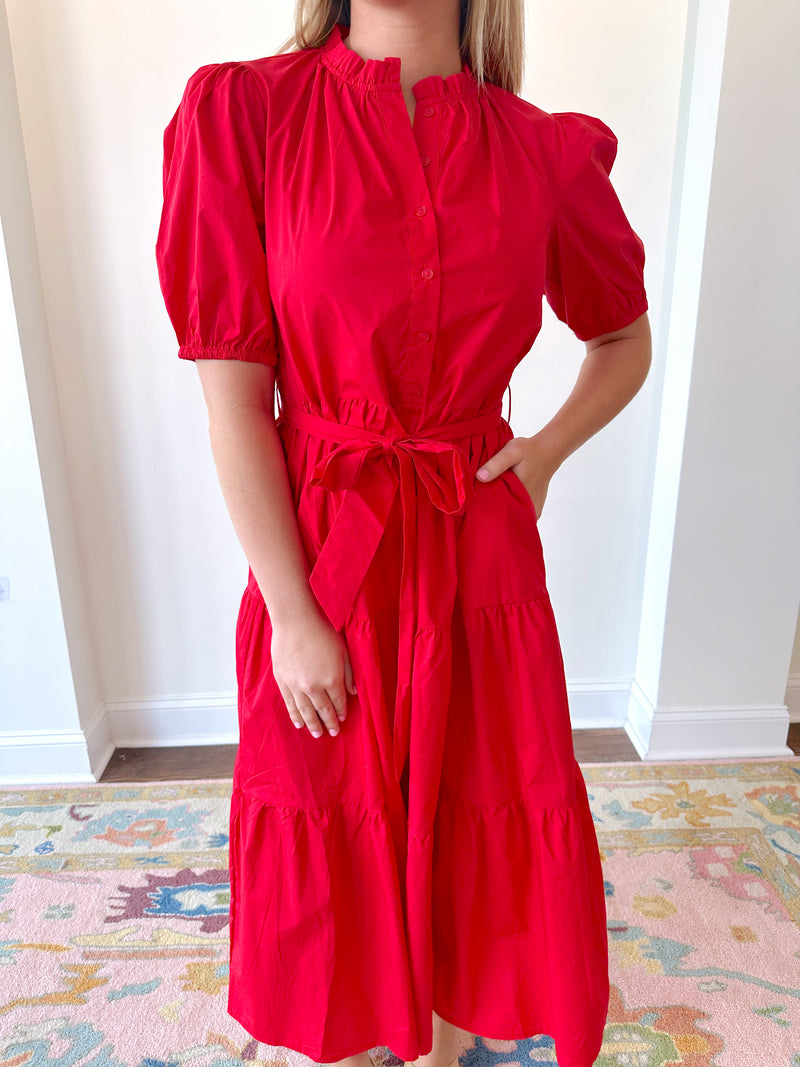 Savannah Red Maxi Dress