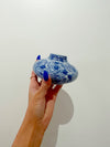Mini Blue & White Oval Vase