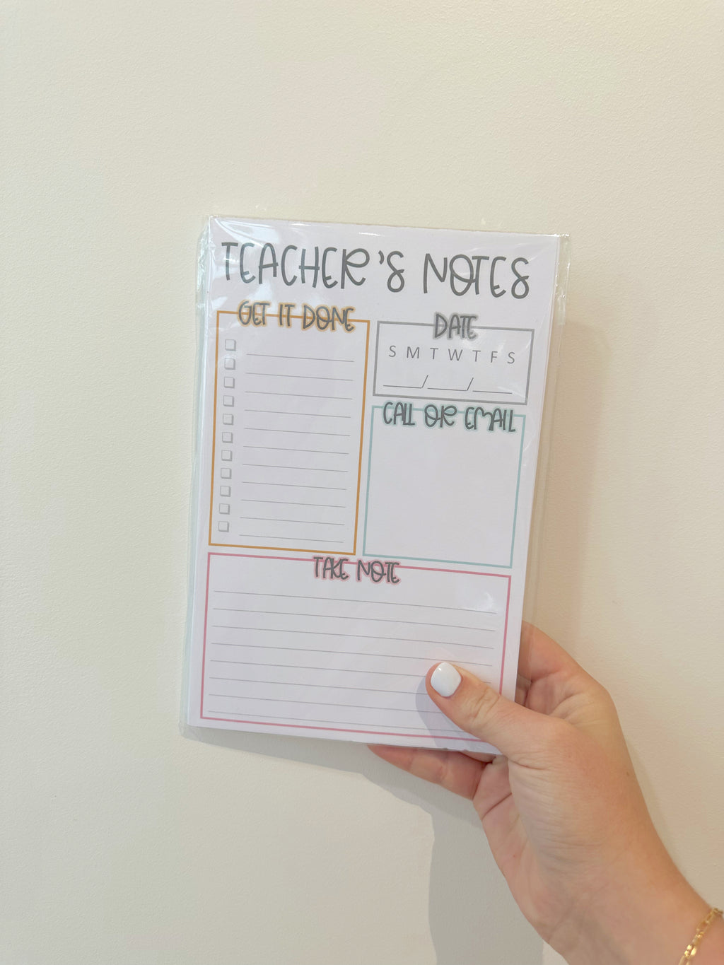 "Teacher's Notes" Notepad