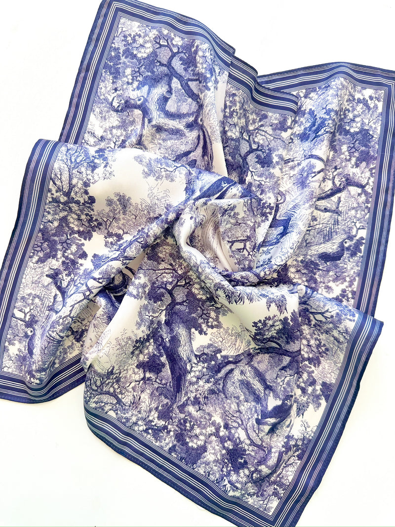 Annie Printed Bandana- Blue