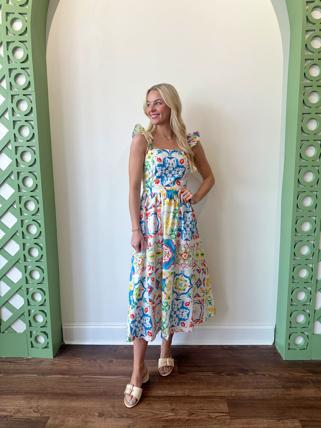 Nicola Printed Dress