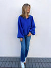 Tia Cobalt Hoodie Sweatshirt