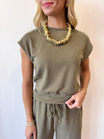 Amara Olive Top