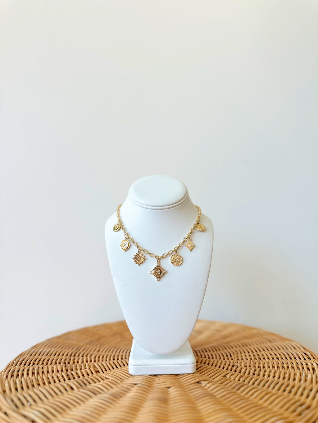 Anna Coin Charm Necklace