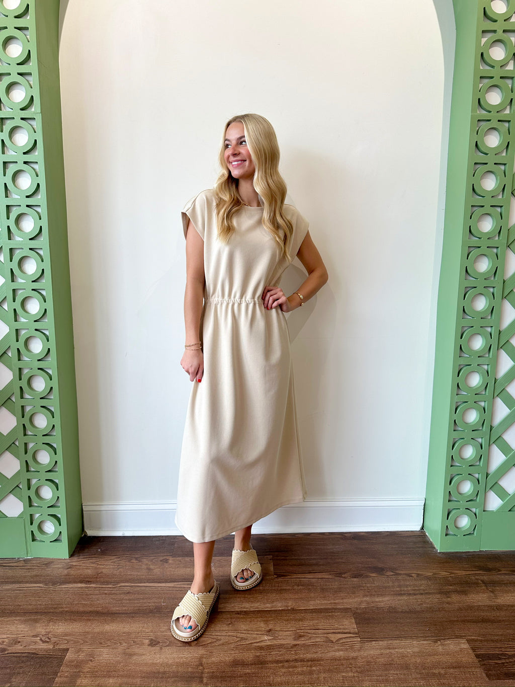 Mia Beige Dress
