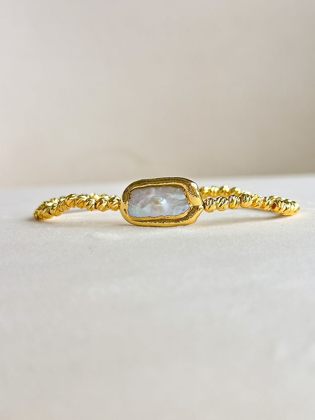 EE Beam Stretch Bracelet-Rec. Pearl