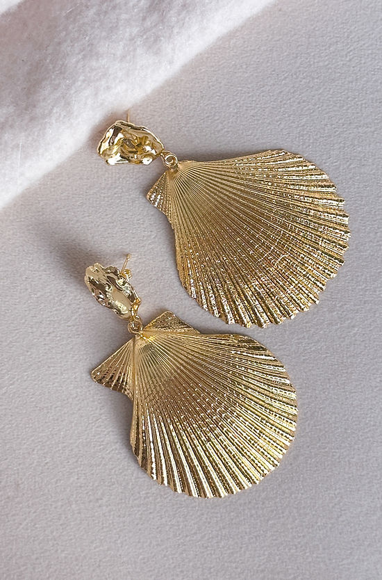 EE Large Seashell Earrings