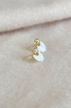EE Mother of Pearl Fan Earring Studs