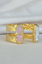 EE Double Cuff-Pink/Pearl