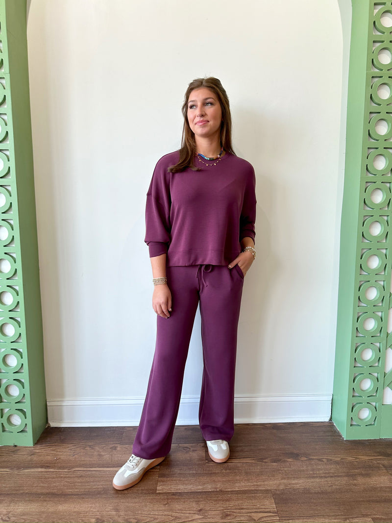 Ansley Plum Top