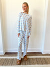 Annie Santa PJ Set-Blue