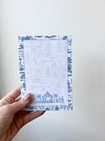 Blue & White Holiday Notepad