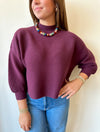 Bailey Burgundy Sweater