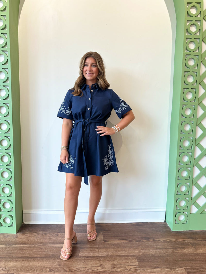 Amber Navy Dress