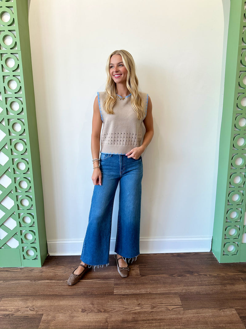 Natalie Beige Top