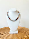 Harper Breaded Necklace-Dark Multi