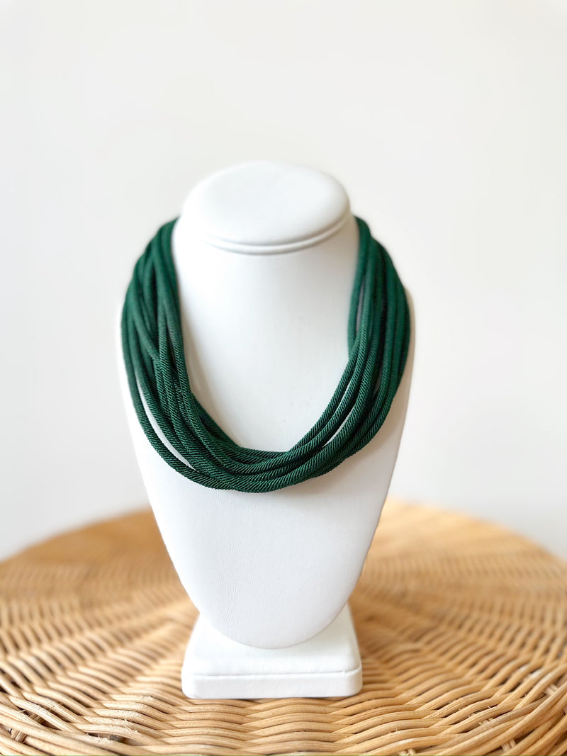 Ella Rope Necklace-Green