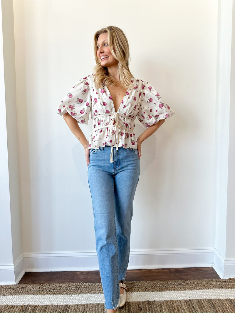 Sue Floral Top