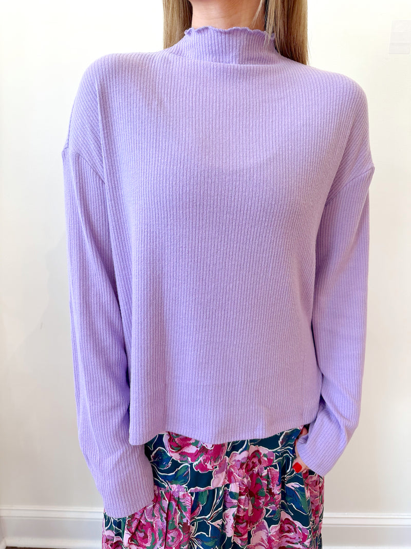 Jillian Knit Top Lavender