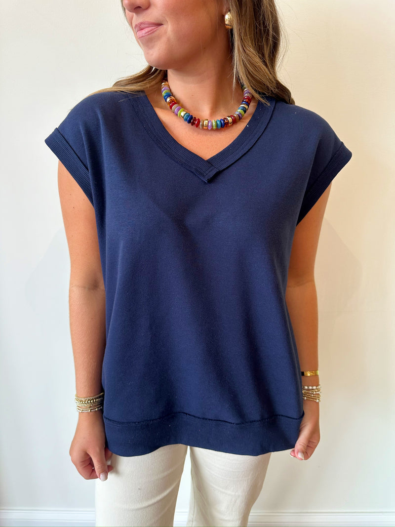 Ashley Navy Top