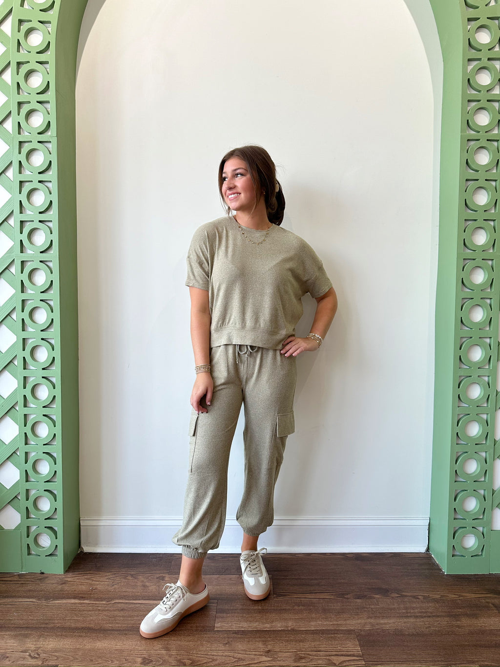 Leah Olive Top