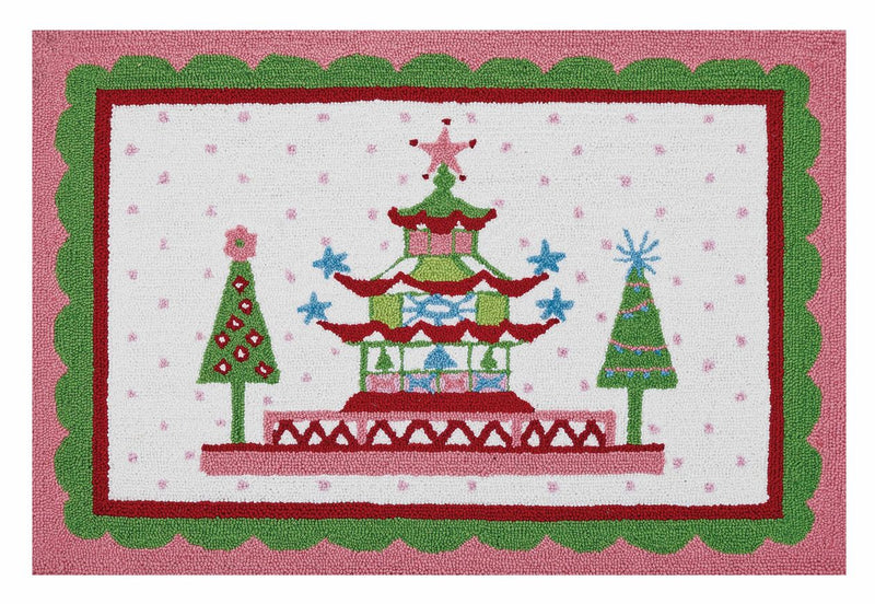 Holiday Follies Hook Rug