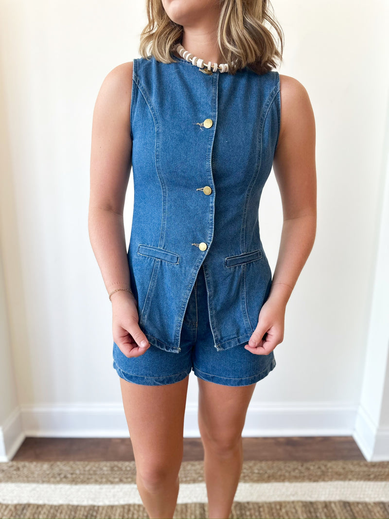 Halie Denim Set