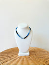 Jordan Beaded Necklace-Blue