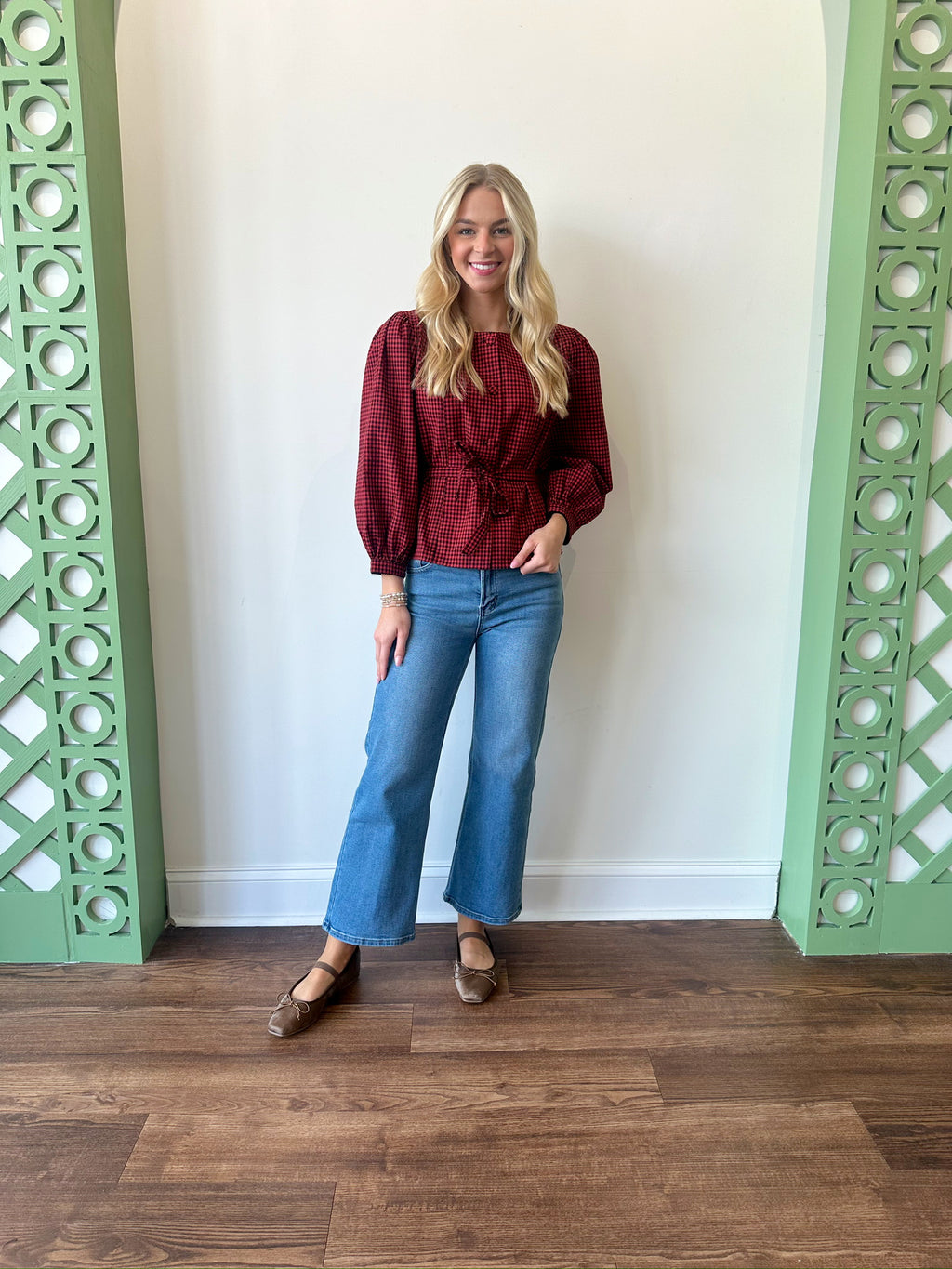 Hazel Gingham Top