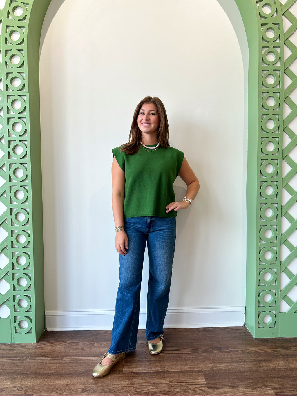 Sadie Green Top