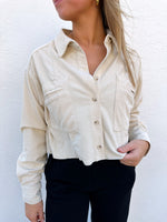 Avrielle Cream Button Up