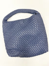 Brooke Woven Tote Bag- Navy