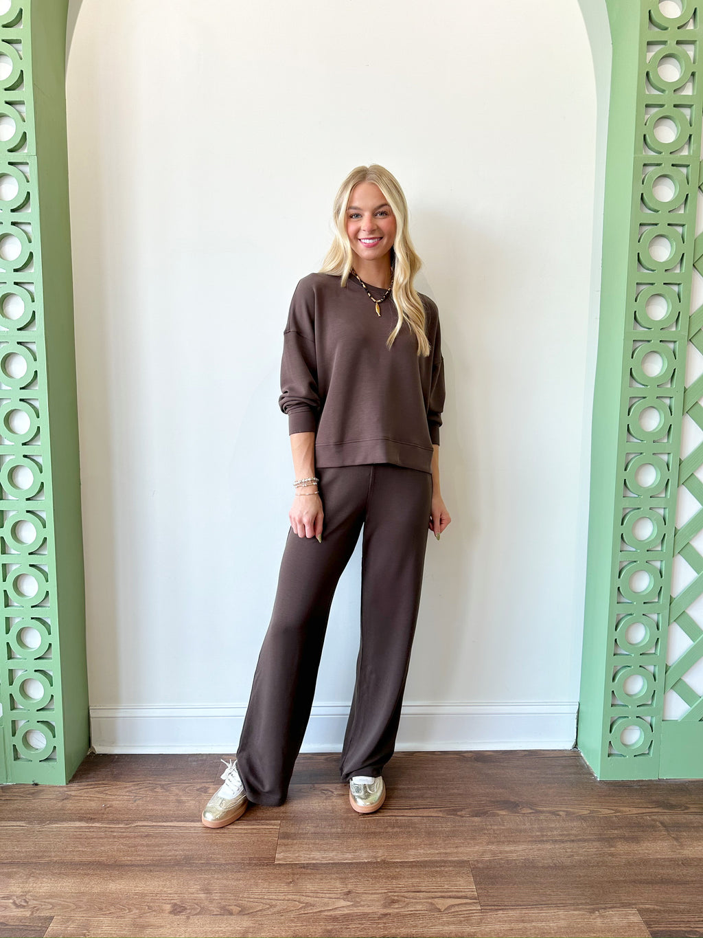 Ansley Espresso Top