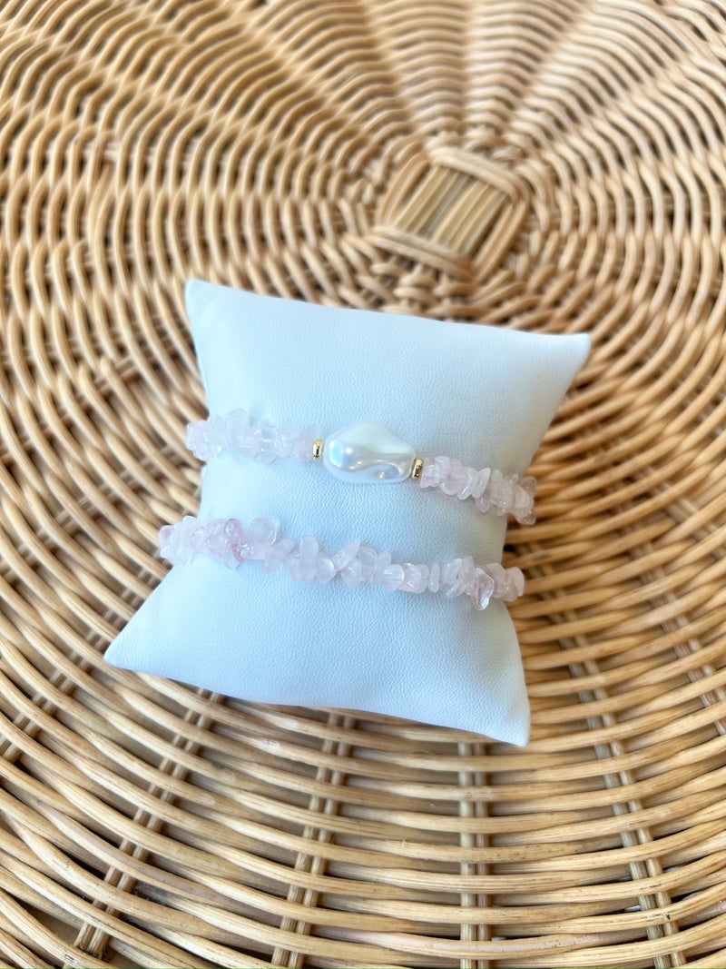 Carrie Stone Bracelet- Pink