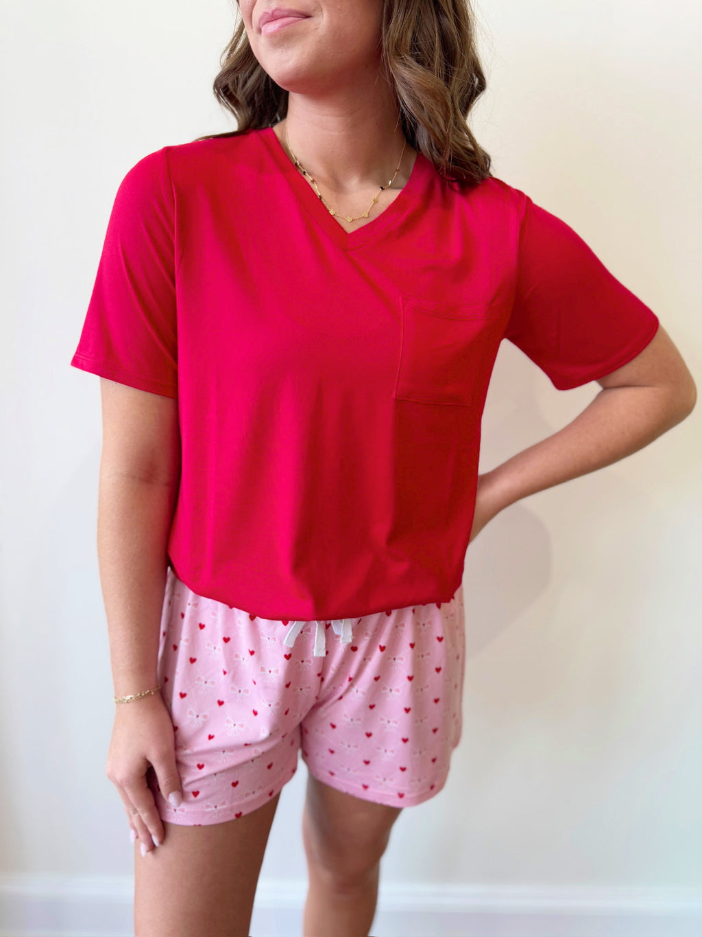 Heart and Bow PJ Shorts