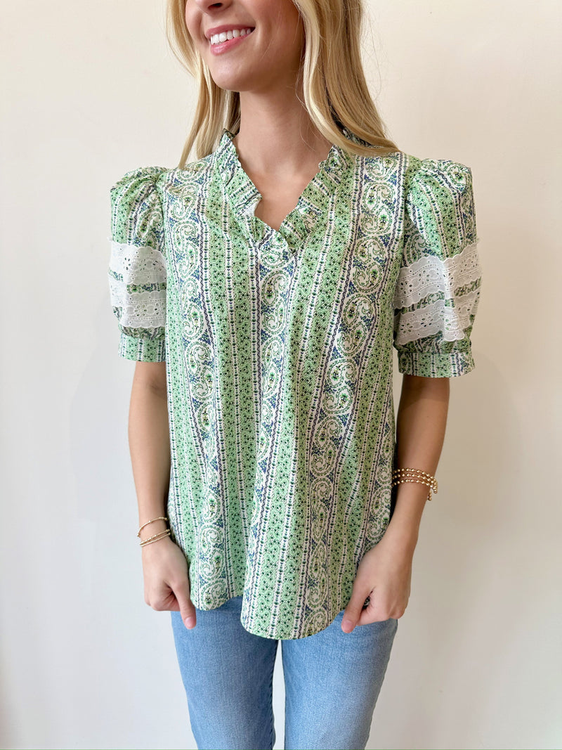 Nancy Floral Top