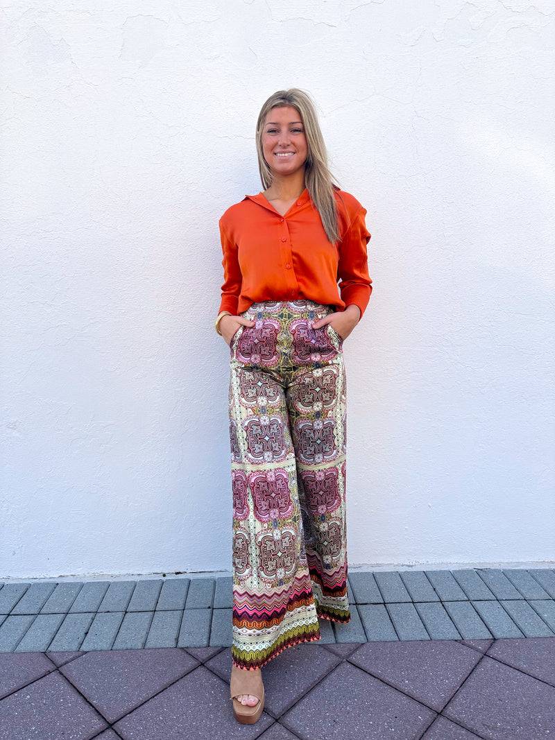 Savi Satin Pants