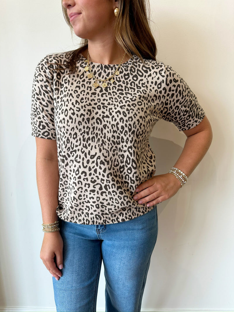 Erica Leopard Top