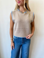 Natalie Beige Top