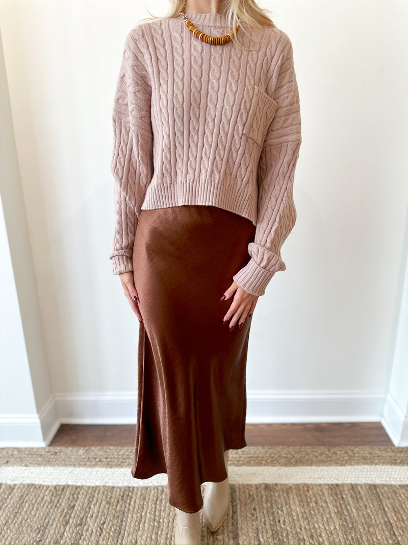 Camie Taupe Sweater