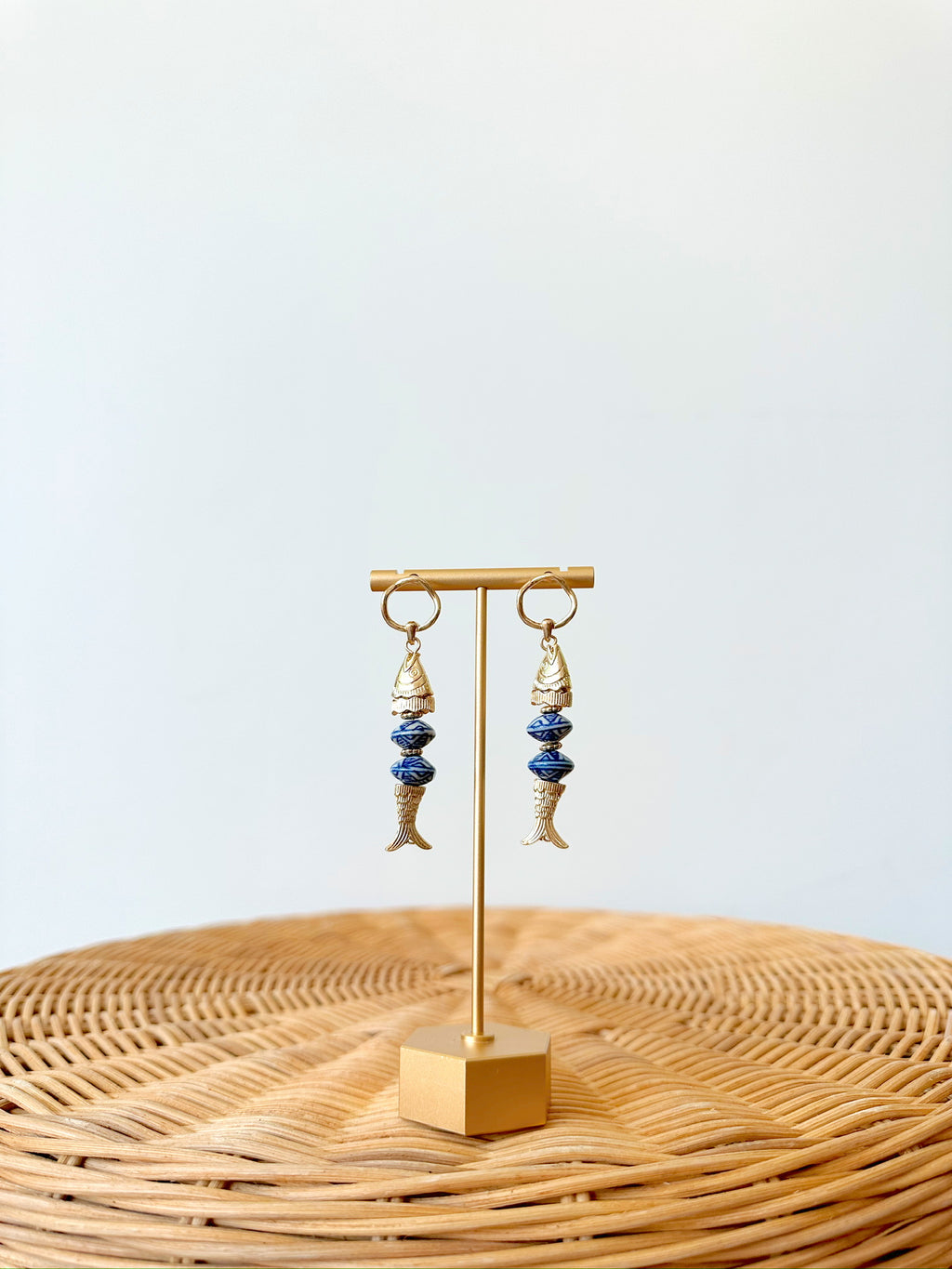 Jordan Fish Beaded Earrings
