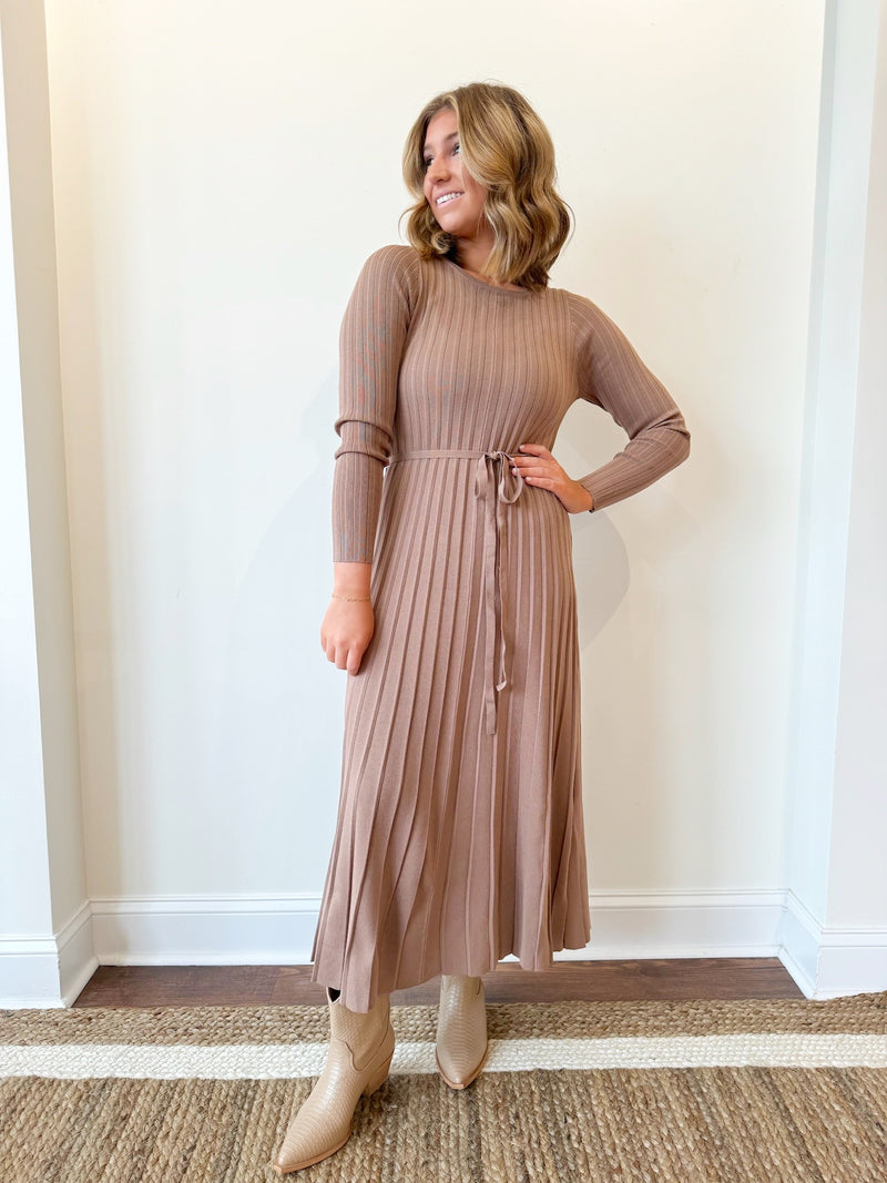 Audrey Taupe Dress