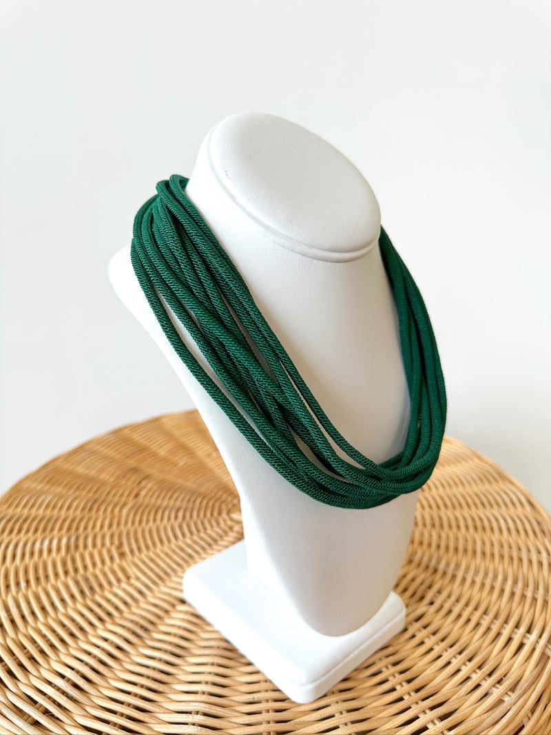 Ella Rope Necklace-Green