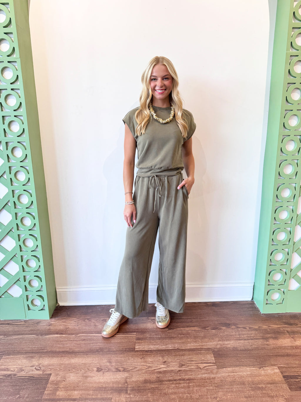 Amara Olive Top