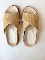 Margie Raffia Slide Sandal