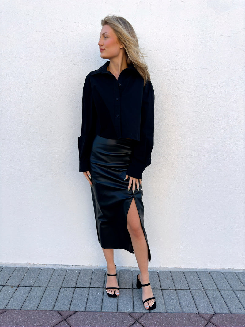Milani Leather Skirt