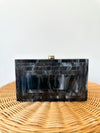 Kara Black Clutch