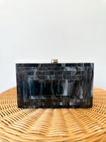 Kara Black Clutch